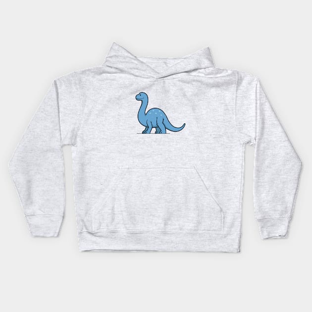 CuteForKids - Brontosaurus Kids Hoodie by VirtualSG